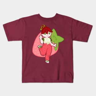 Stacy Strawberry - Fruity Friends Kids T-Shirt